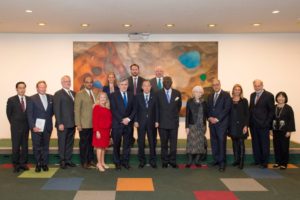 The Global Citizenship Commission at the United Nations with Secretary-General Ban Ki-moon (Courtesy UN Photos)